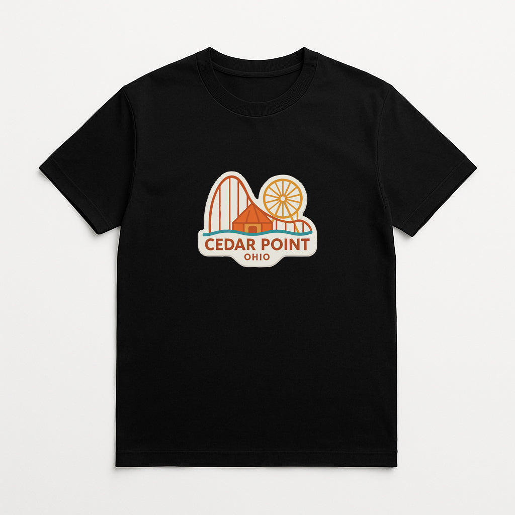 Cedar Point Ohio Iron On Heat Transfer Vinyl HTV Die-Cut Symbolic Landmark