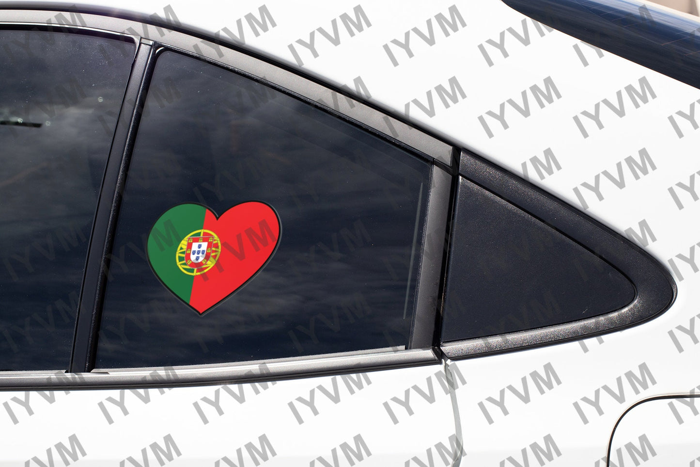 Portugal Flag Heart Sticker Decal / Portuguese Republic / Esta é a ditosa Pátria minha amada / Lisbon / Portuguese