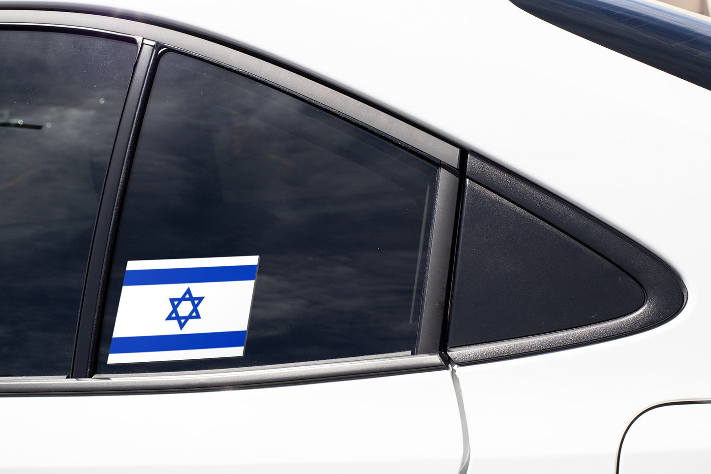 Israel Flag Sticker Decal / State of Israel / Jerusalem / Hebrew /