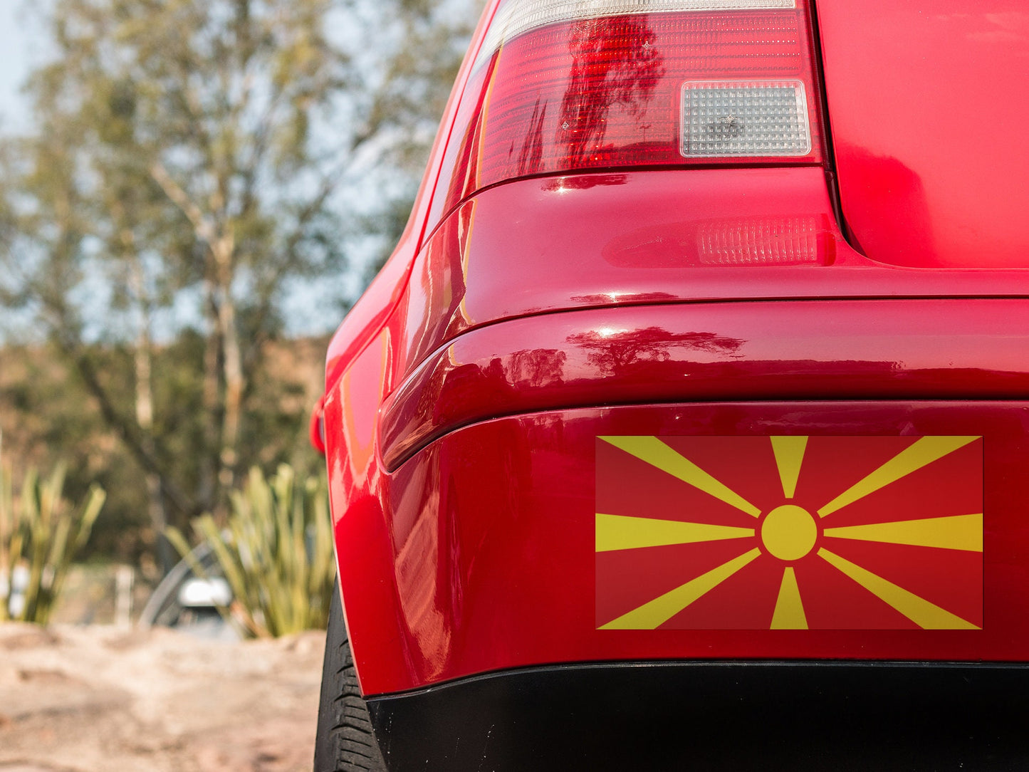 North Macedonia Flag Sticker Decal