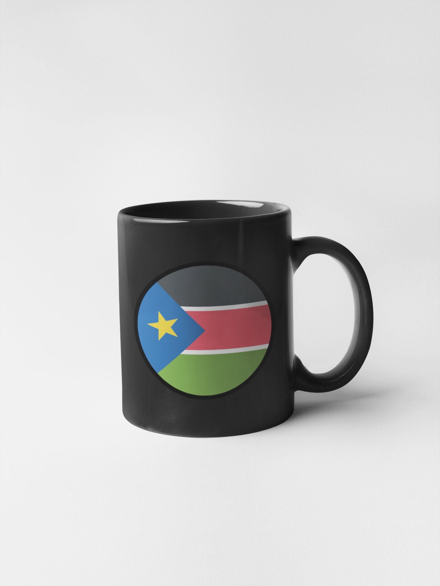 South Sudan Flag Circle Sticker Decal