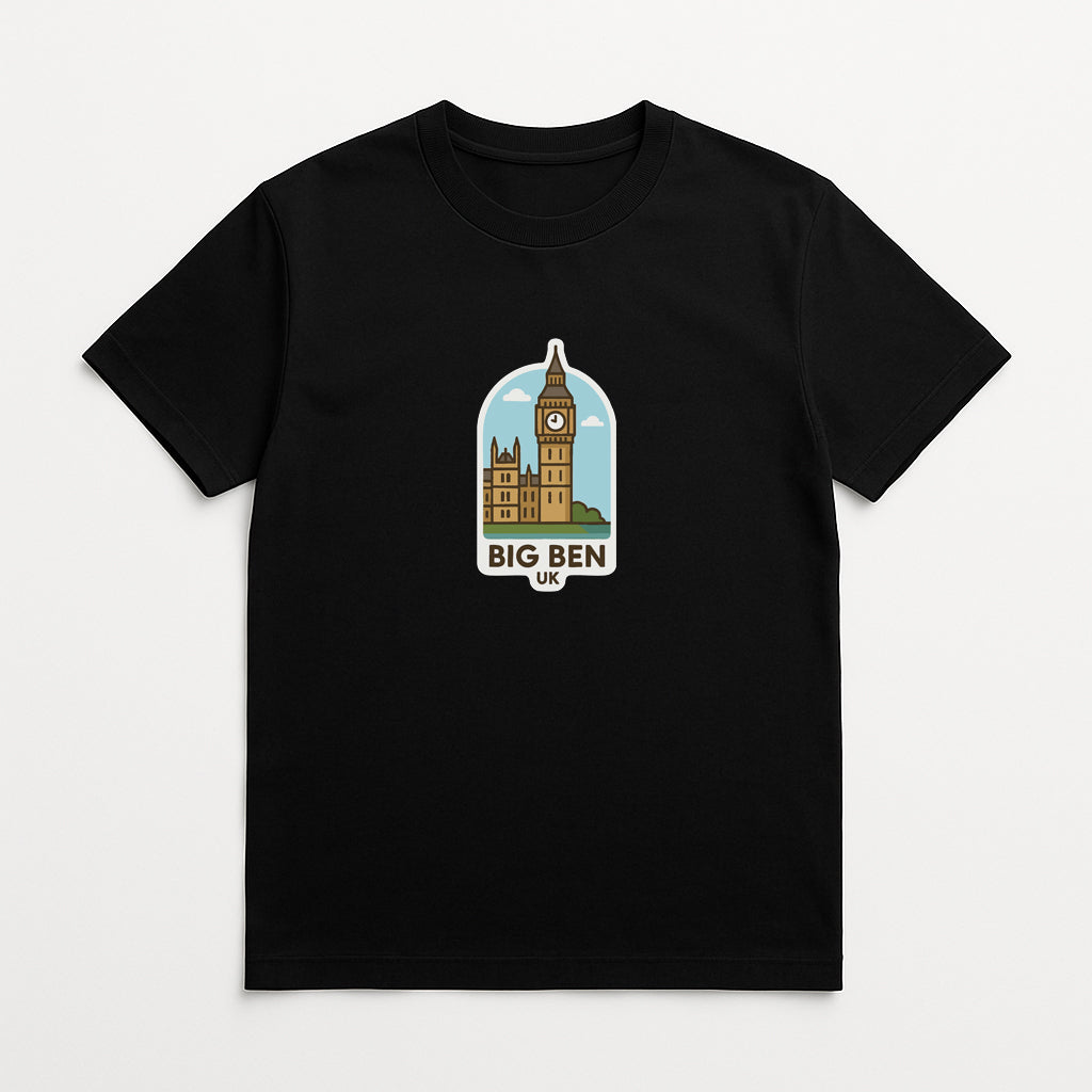 Big Ben & Houses of Parliament UK Iron On Heat Transfer Vinyl HTV Symbolic