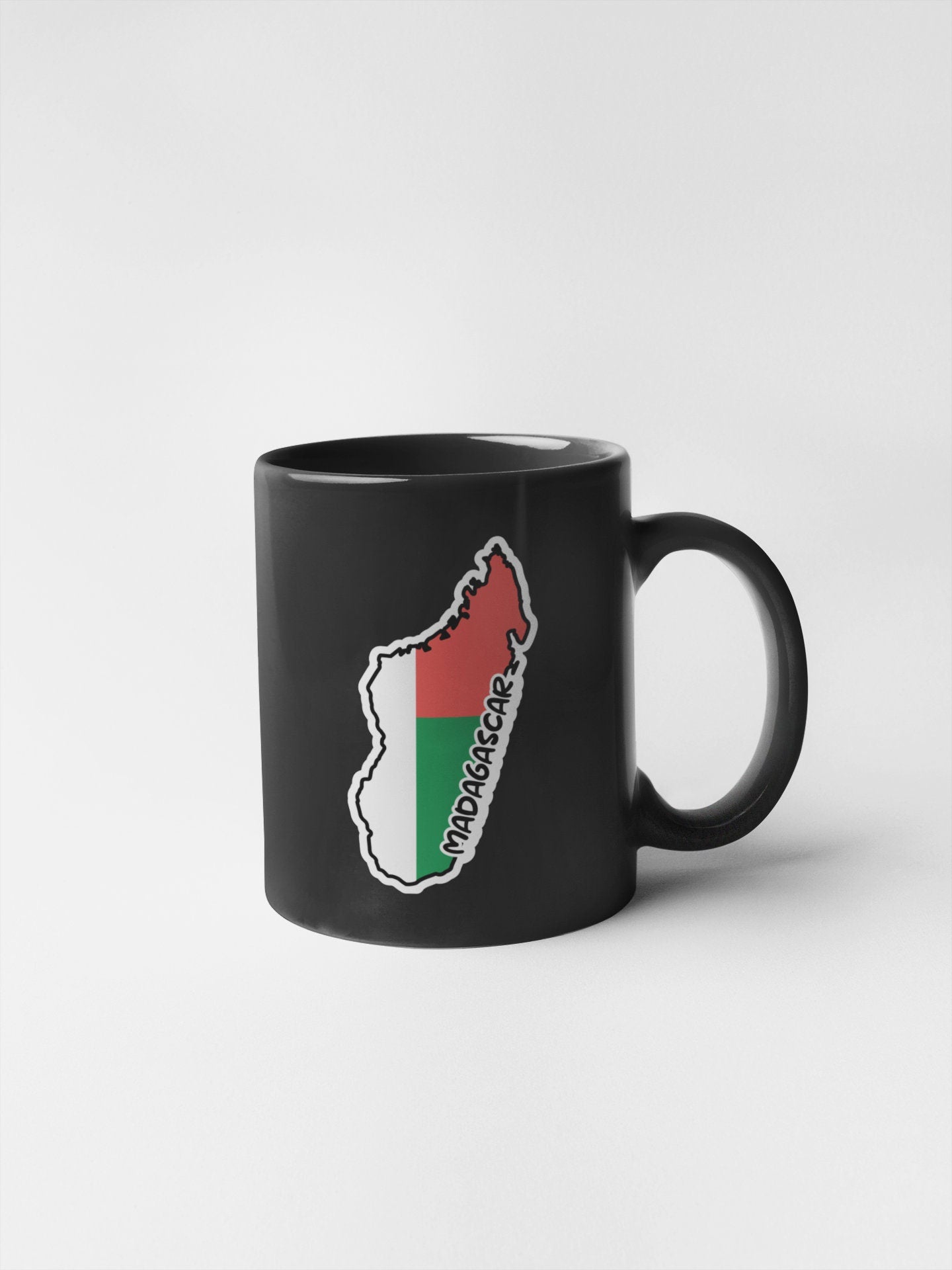 Madagascar Map Flag Sticker Decal