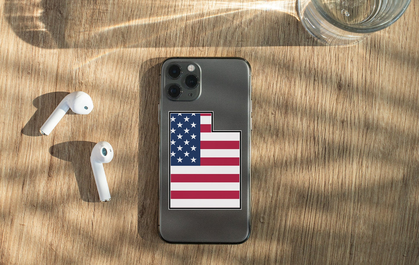 an iphone case with the american flag on it