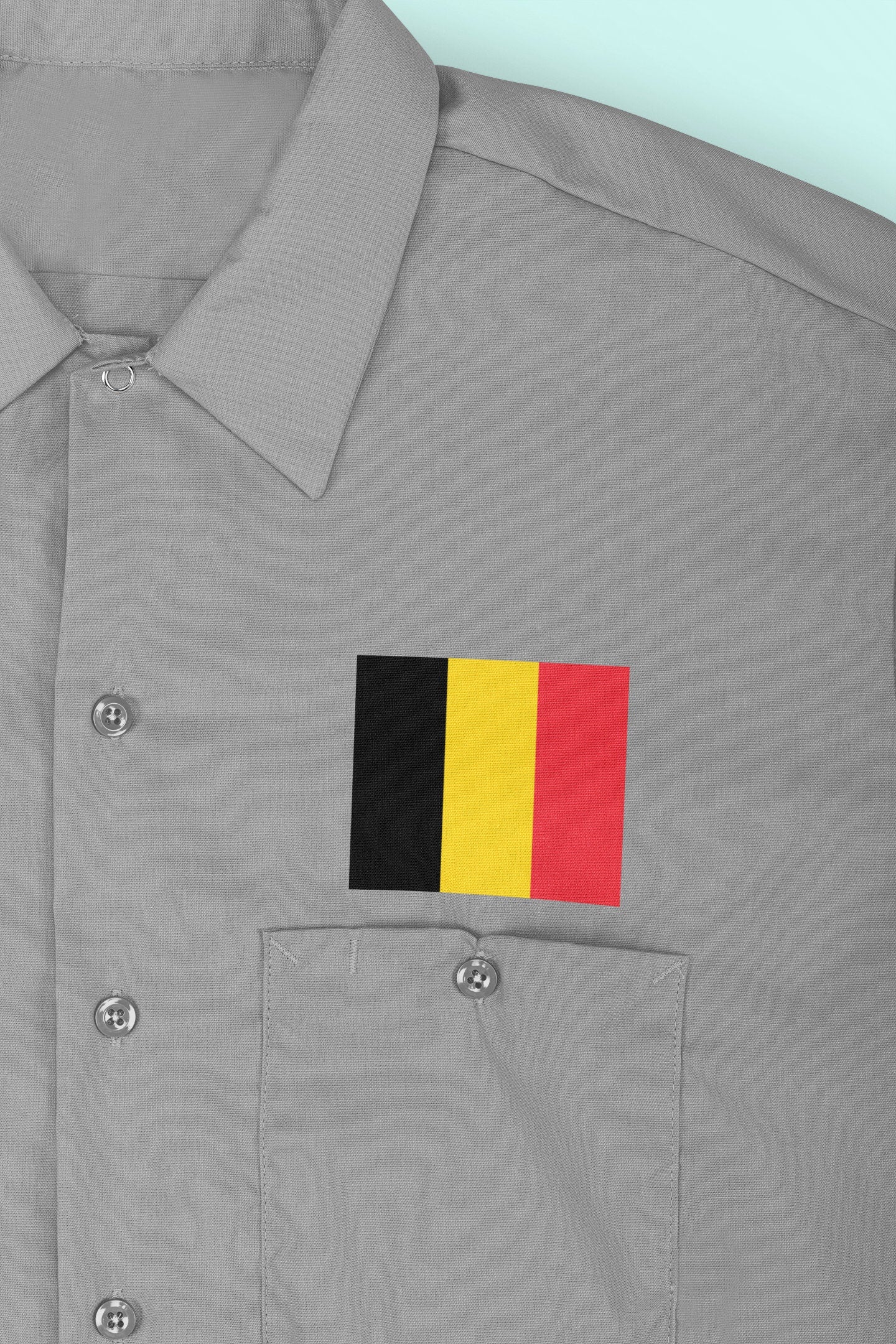 Belgium Flag Iron On Heat Transfer Vinyl HTV / Brussels / Eendracht maakt macht / L'union fait la force / Einigkeit macht stark / Belgian