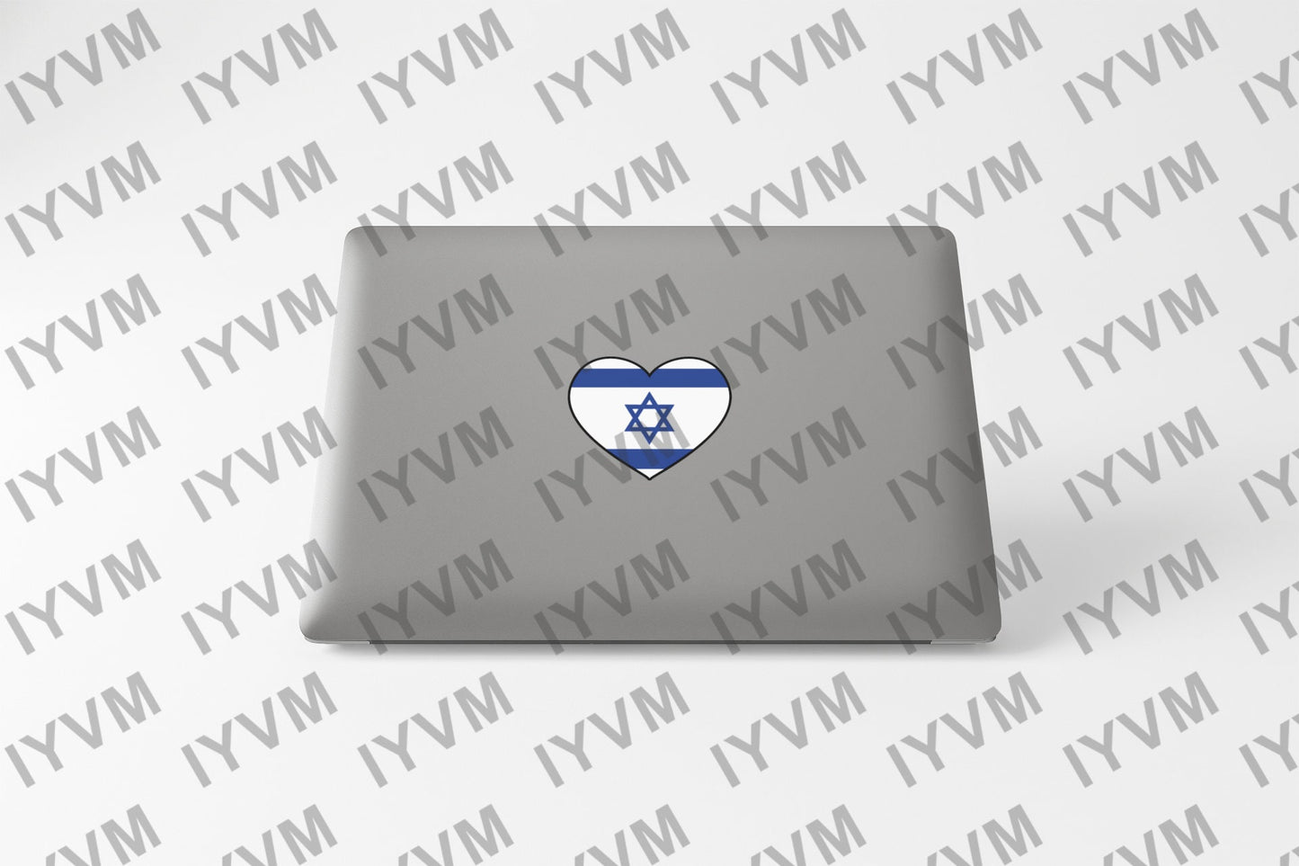 Israel Flag Heart Sticker Decal / State of Israel / Jerusalem / Hebrew /