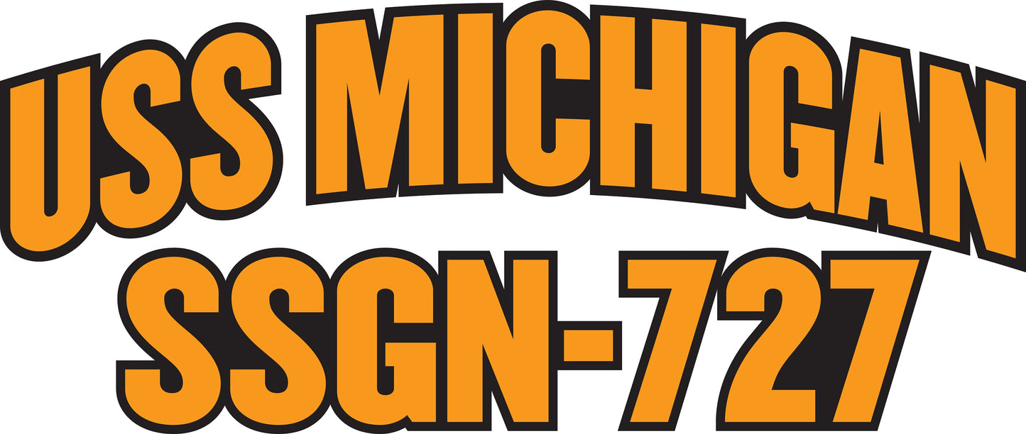 USS Michigan SSGN-727 Submarine Vinyl Sticker Decal