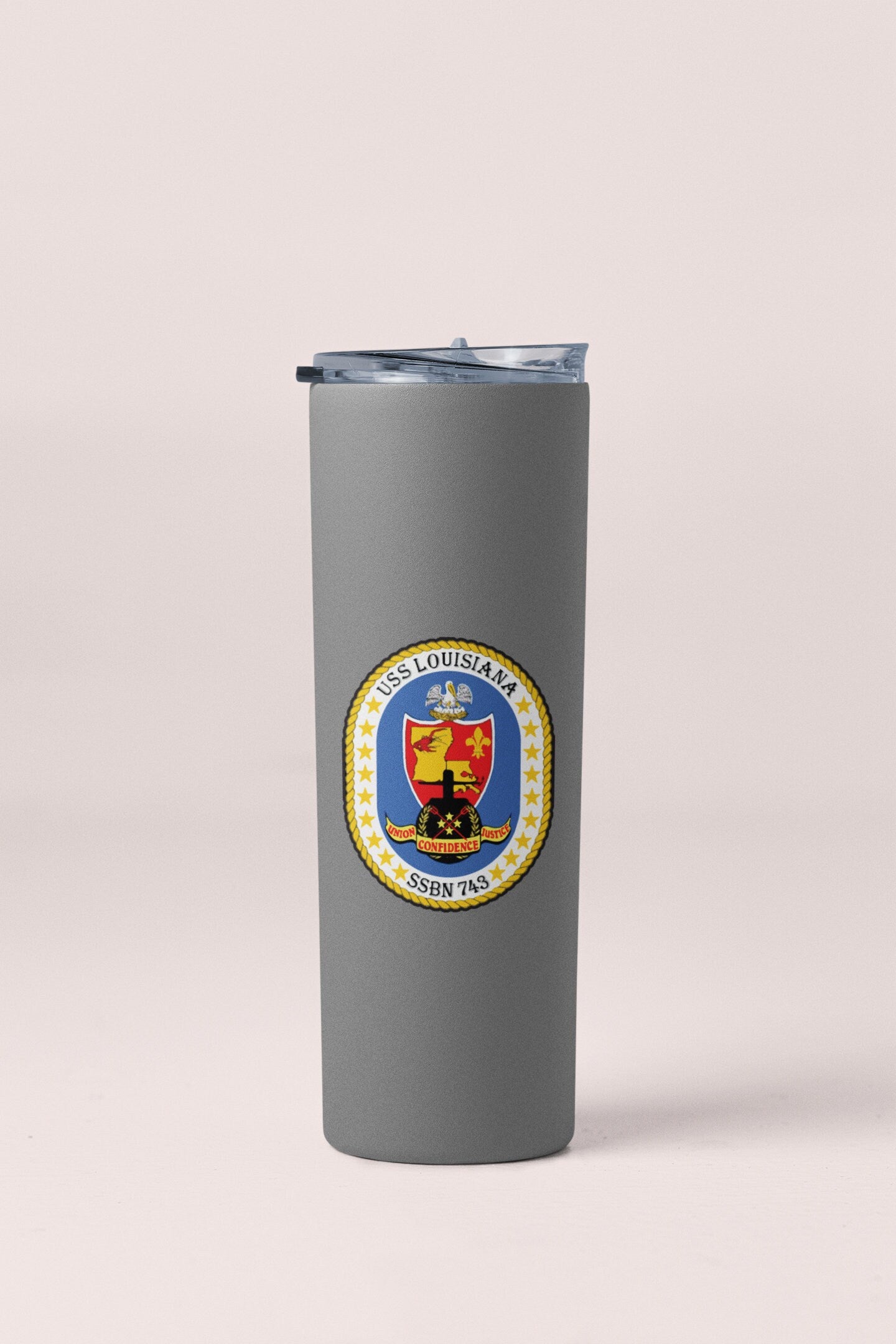 USS Louisiana SSBN-743 Badge Sticker Decal Ohio Class Ballistic Missile Submarine Car Sticker Bumper Sticker for Car Emblem