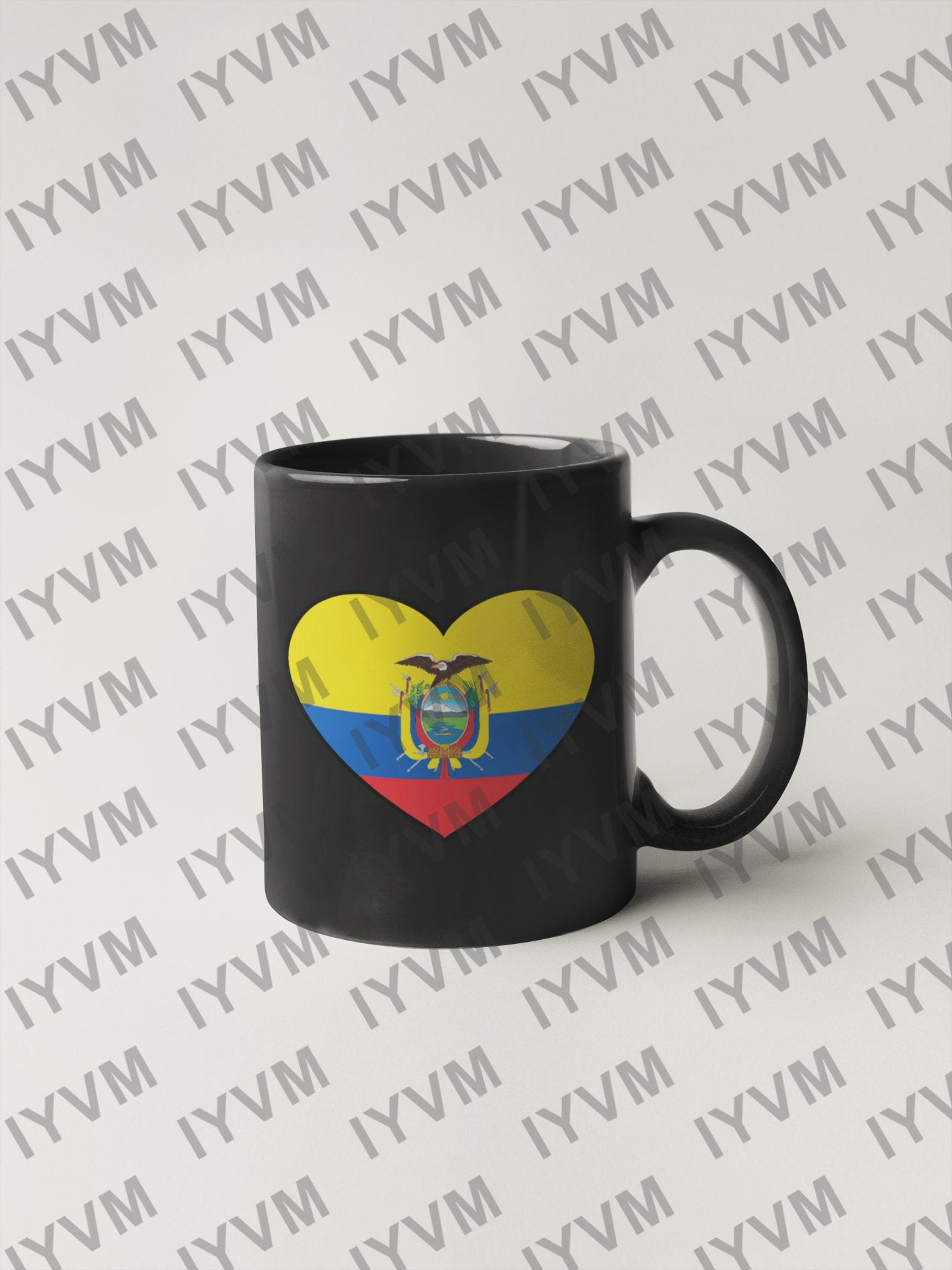 Ecuador Flag Heart Sticker Decal / Republic of Ecuador / Dios, patria y libertad / Quito / Ecuadorian