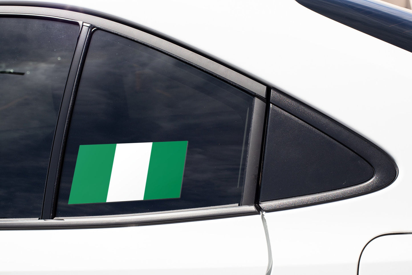 Nigeria Flag Sticker Decal / Federal Republic of Nigeria / Unity and Faith, Peace and Progress / Abuja / Jamhuriyar Tarayyar Najeriya
