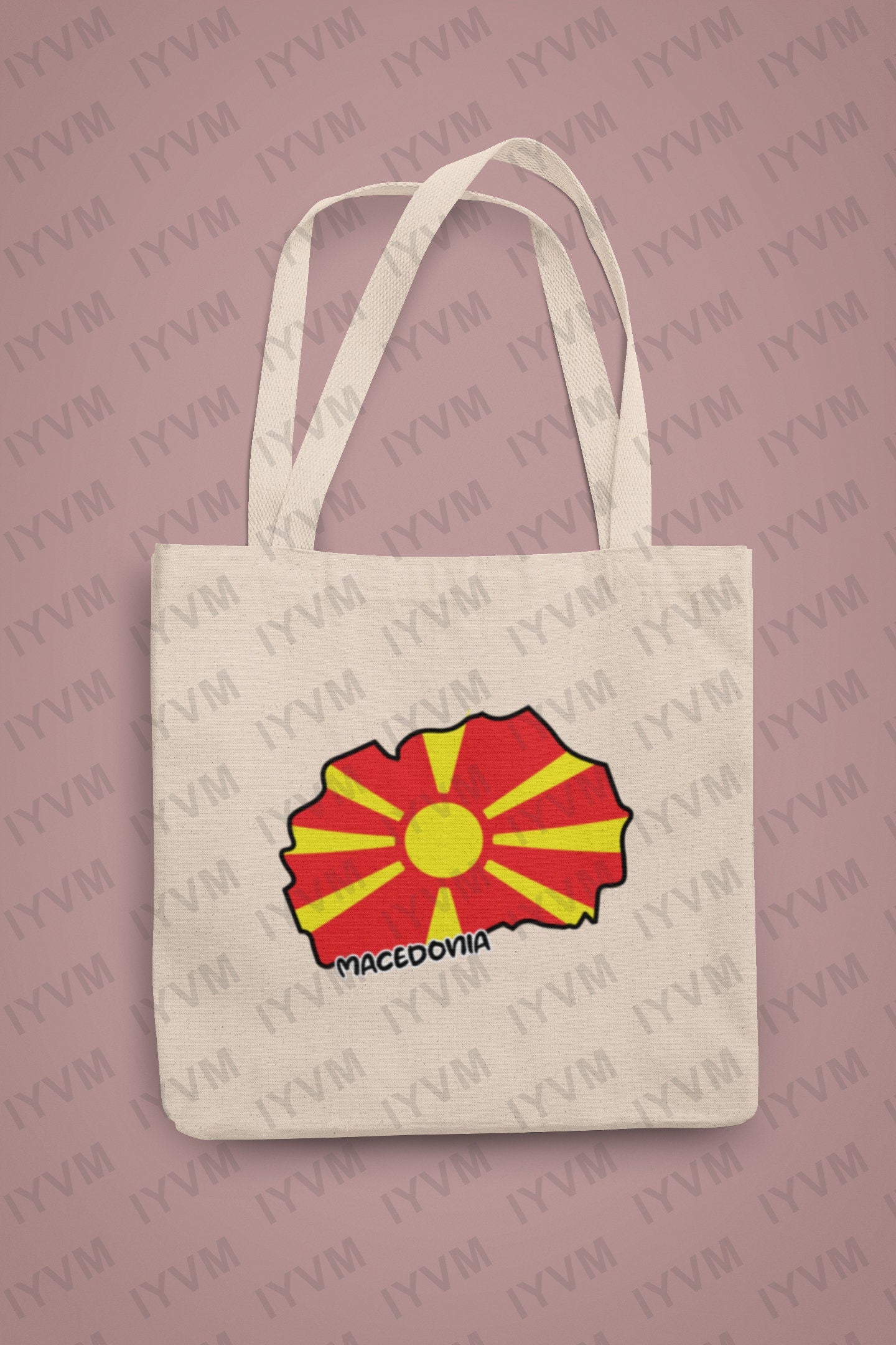Macedonia Map Iron On Heat Transfer Vinyl HTV / Republic of North Macedonia / Република Северна Македонија / Skopje / Macedonian