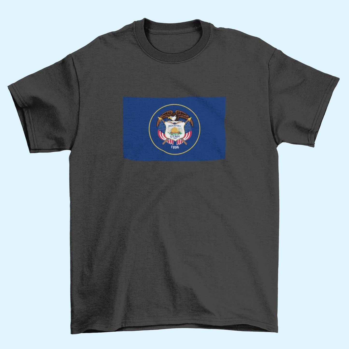 State of Utah Flag Iron On Heat Transfer Vinyl HTV  Utah State  Salt Lake City  The Beehive State  Crossroads of the West  Mormon State