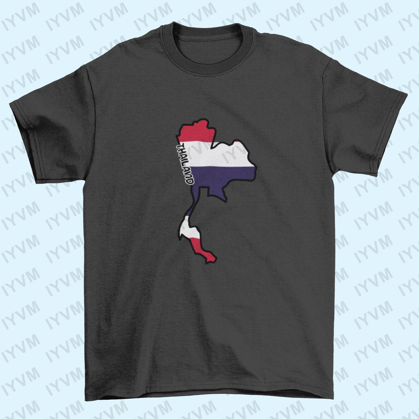 Thailand Map Iron On Heat Transfer Vinyl HTV / Kingdom of Thailand / Siam / Bangkok / Thai /