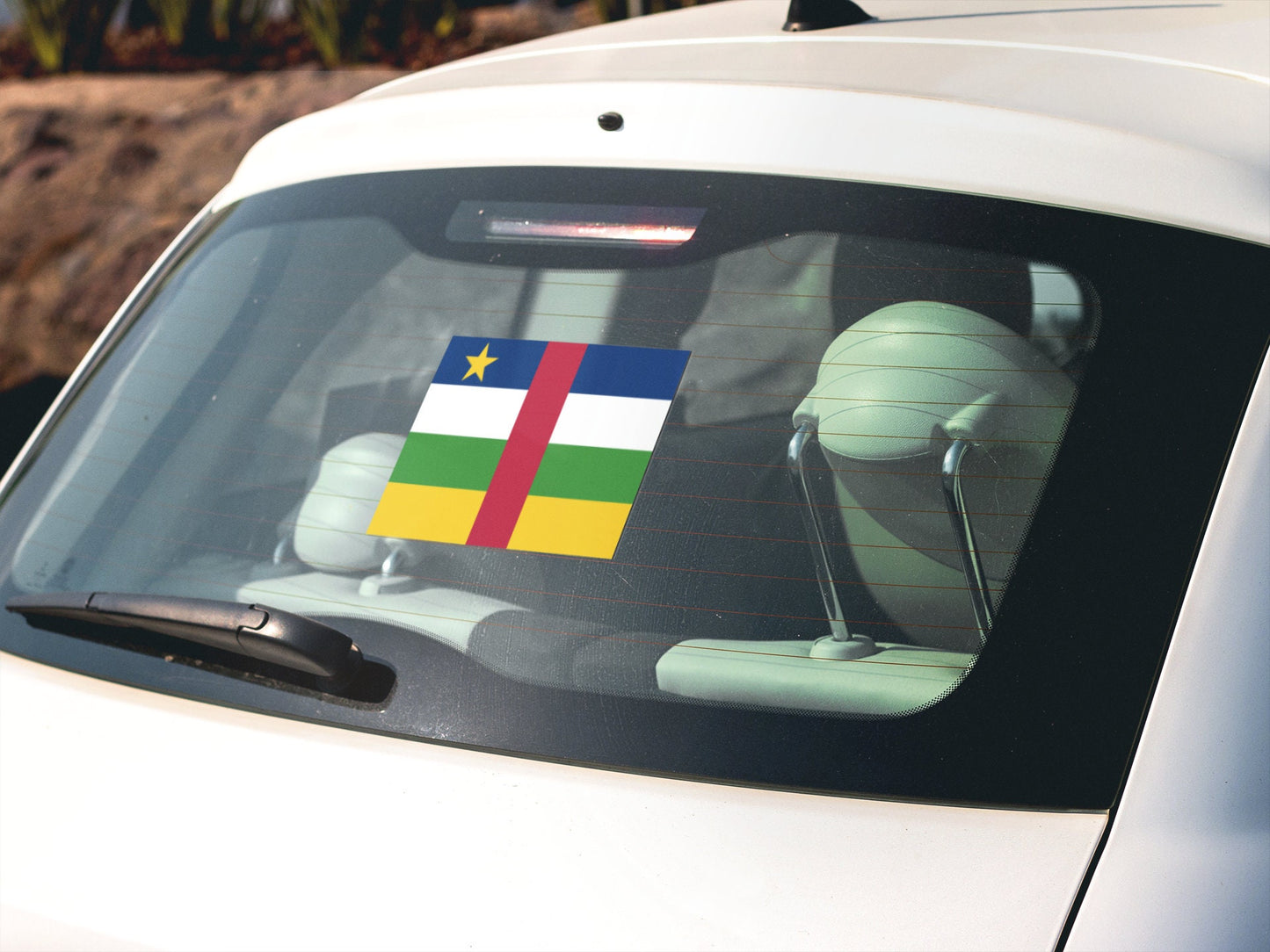Central African Republic Flag Sticker Decal
