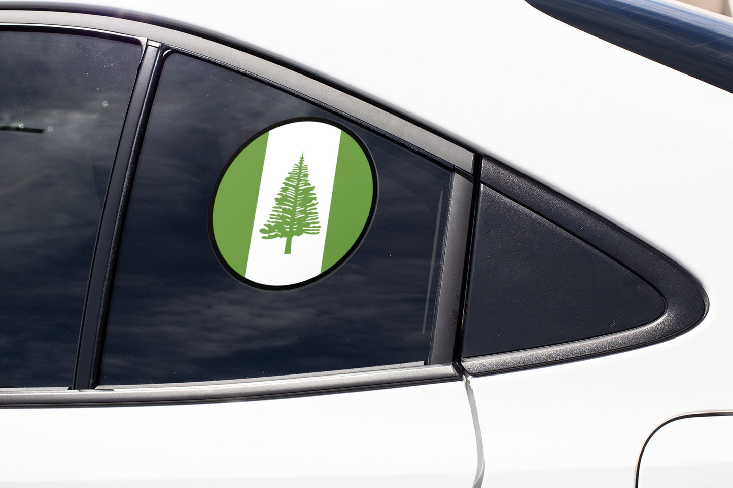 Norfolk Island Flag Circle Sticker Decal