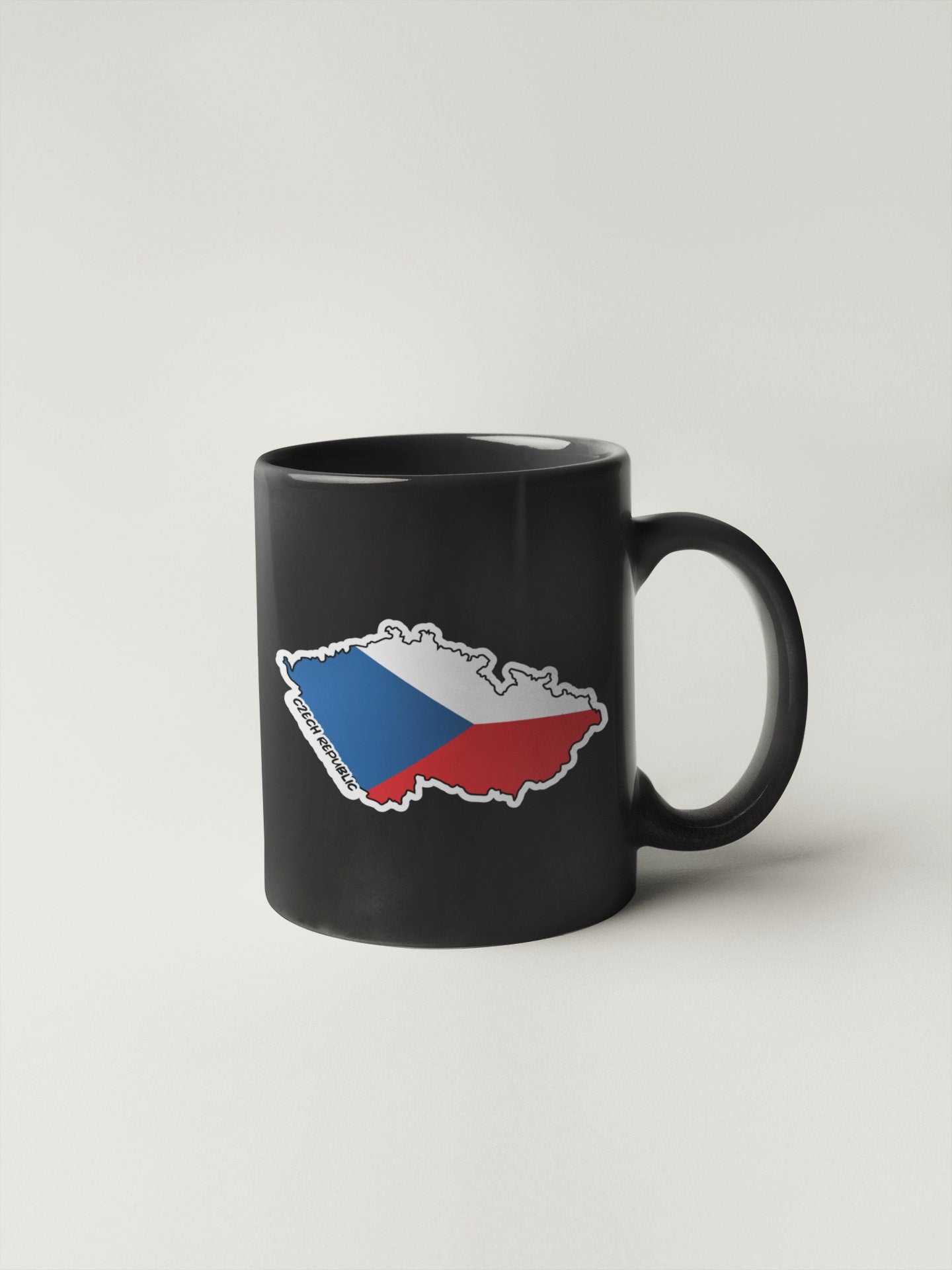 Czech Republic Map Flag Sticker Decal
