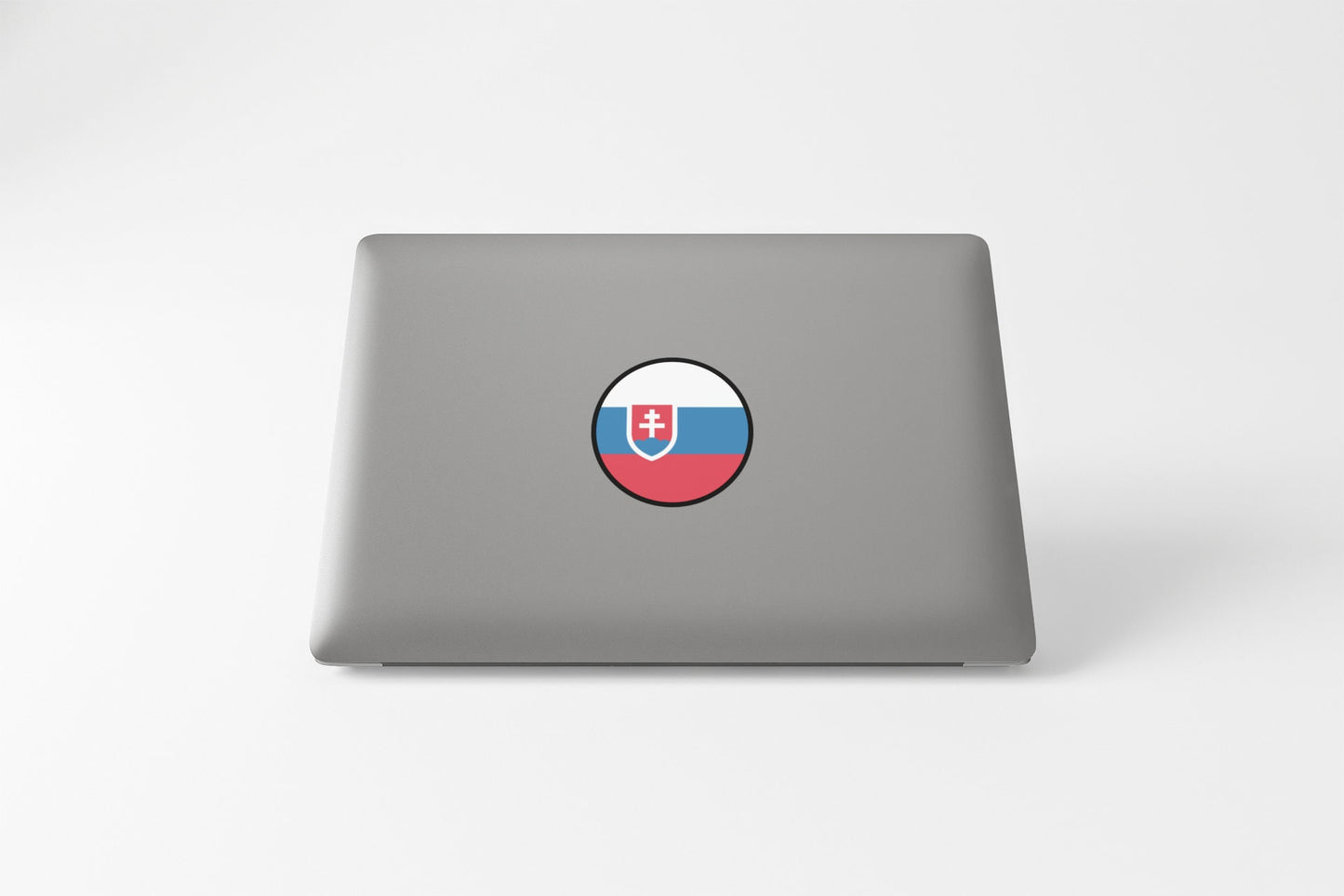 Slovakia Flag Circle Sticker Decal