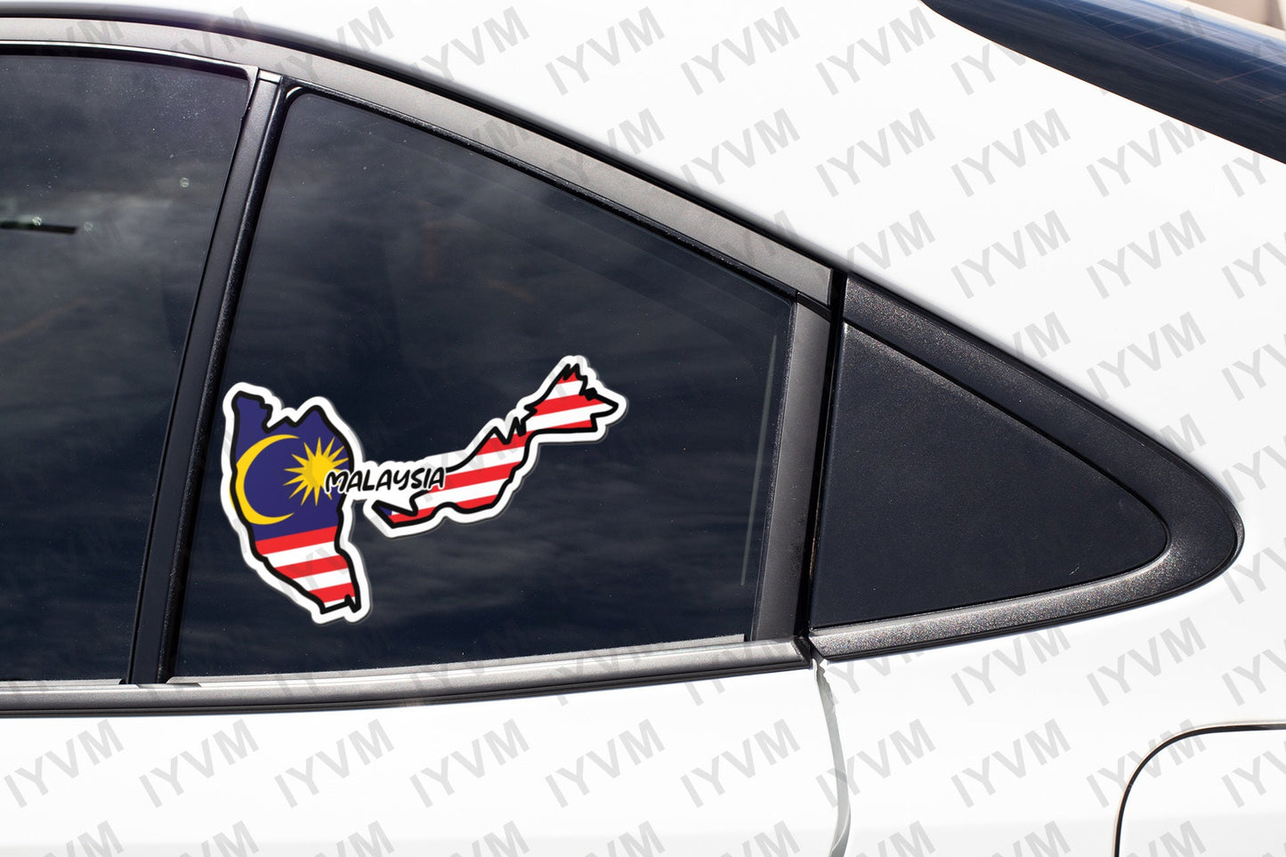 Malaysia Map Flag Sticker Decal / Bersekutu Bertambah Mutu / Putrajaya / Malaysian Active