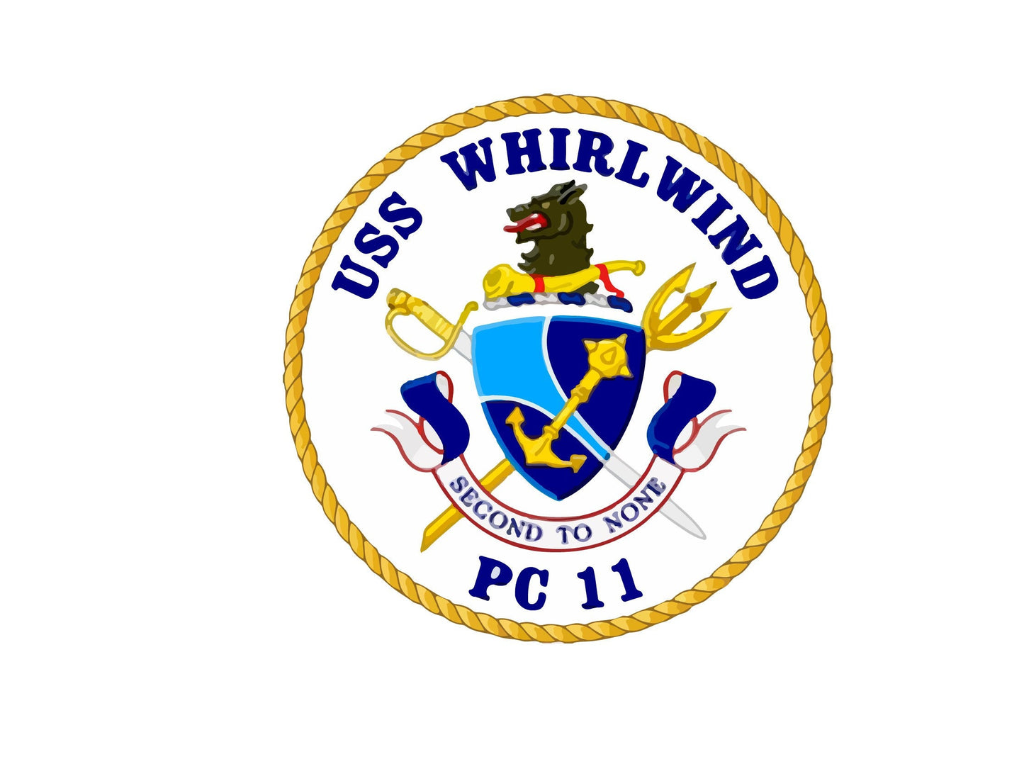 USS Whirlwind PC-11 Badge Sticker Decal Cyclone Class Patrol boat Car Sticker Bumper Sticker for Car Emblem