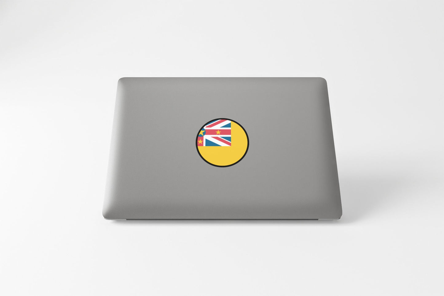 Niue Flag Circle Sticker Decal