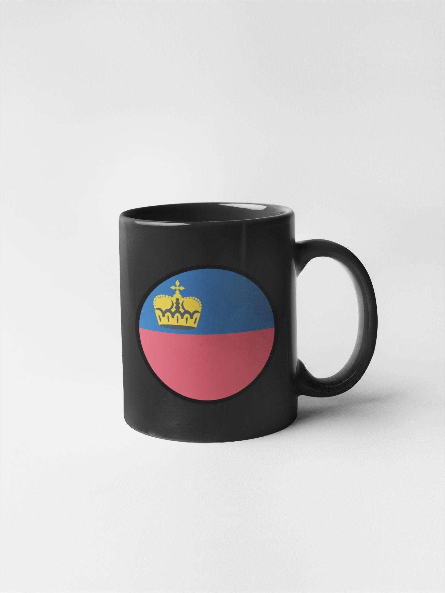Liechtenstein Flag Circle Sticker Decal