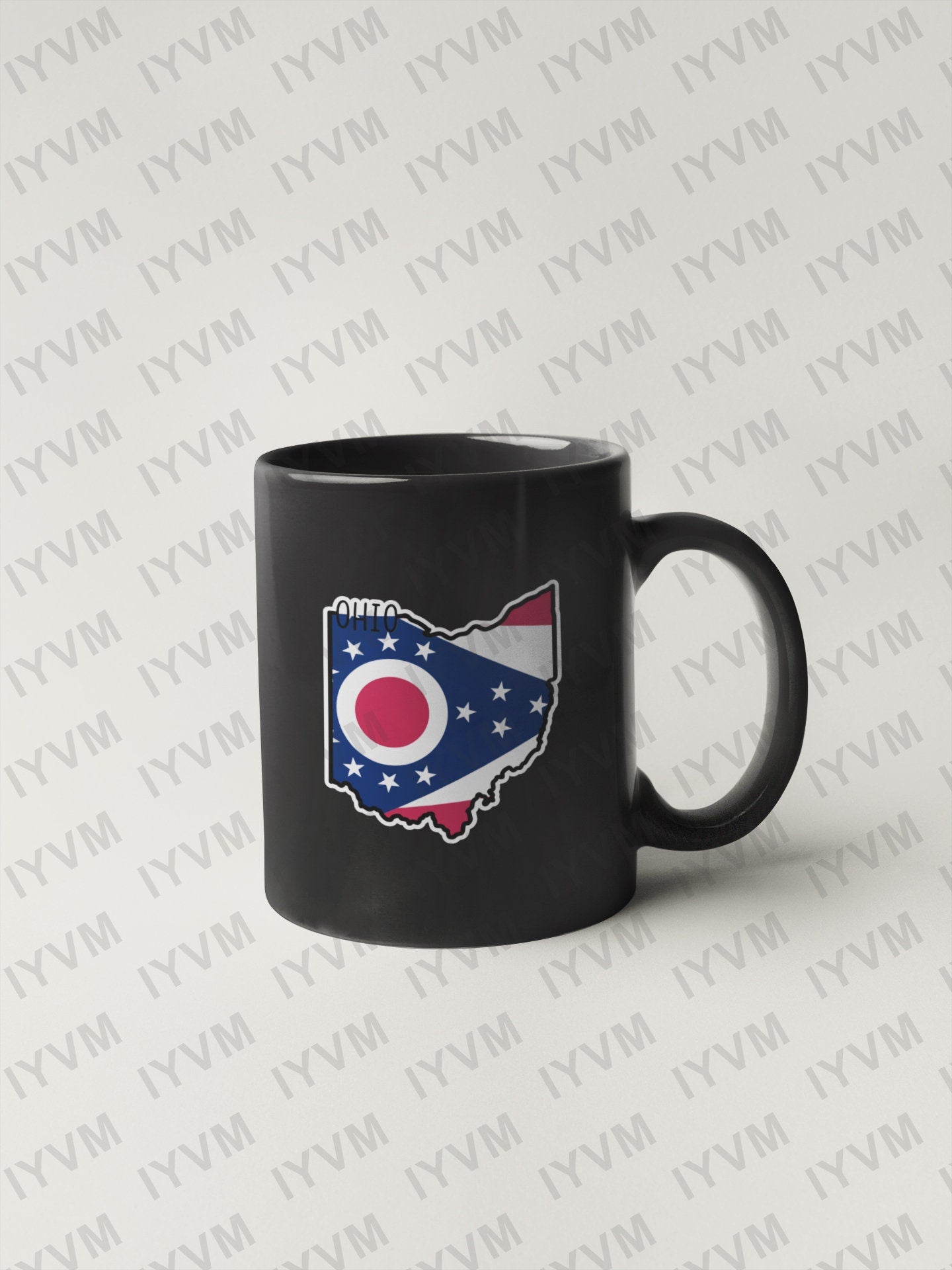 State of Ohio Map Flag Sticker Decal  USA Ohio State  Columbus  The Buckeye State  Birthplace of Aviation  The Heart of It All