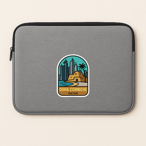 Doha Corniche Qatar Iron On Heat Transfer Vinyl HTV Die-Cut Symbolic Landmark