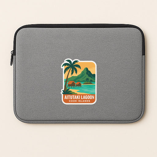 Aitutaki Lagoon Cook Islands Iron On Heat Transfer Vinyl HTV Die-Cut Symbolic