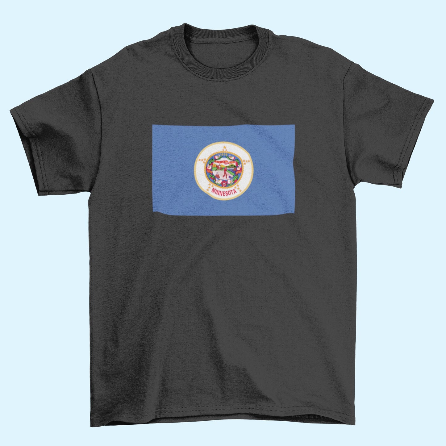 State of Minnesota Flag Iron On Heat Transfer Vinyl HTV Minnesota State  St. Paul  The North Star State  Gopher State  Land of 10,000 Lakes 