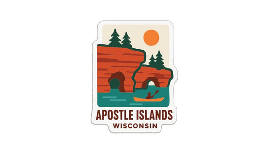 Apostle Islands Wisconsin Iron On Heat Transfer Vinyl HTV Die-Cut Symbolic