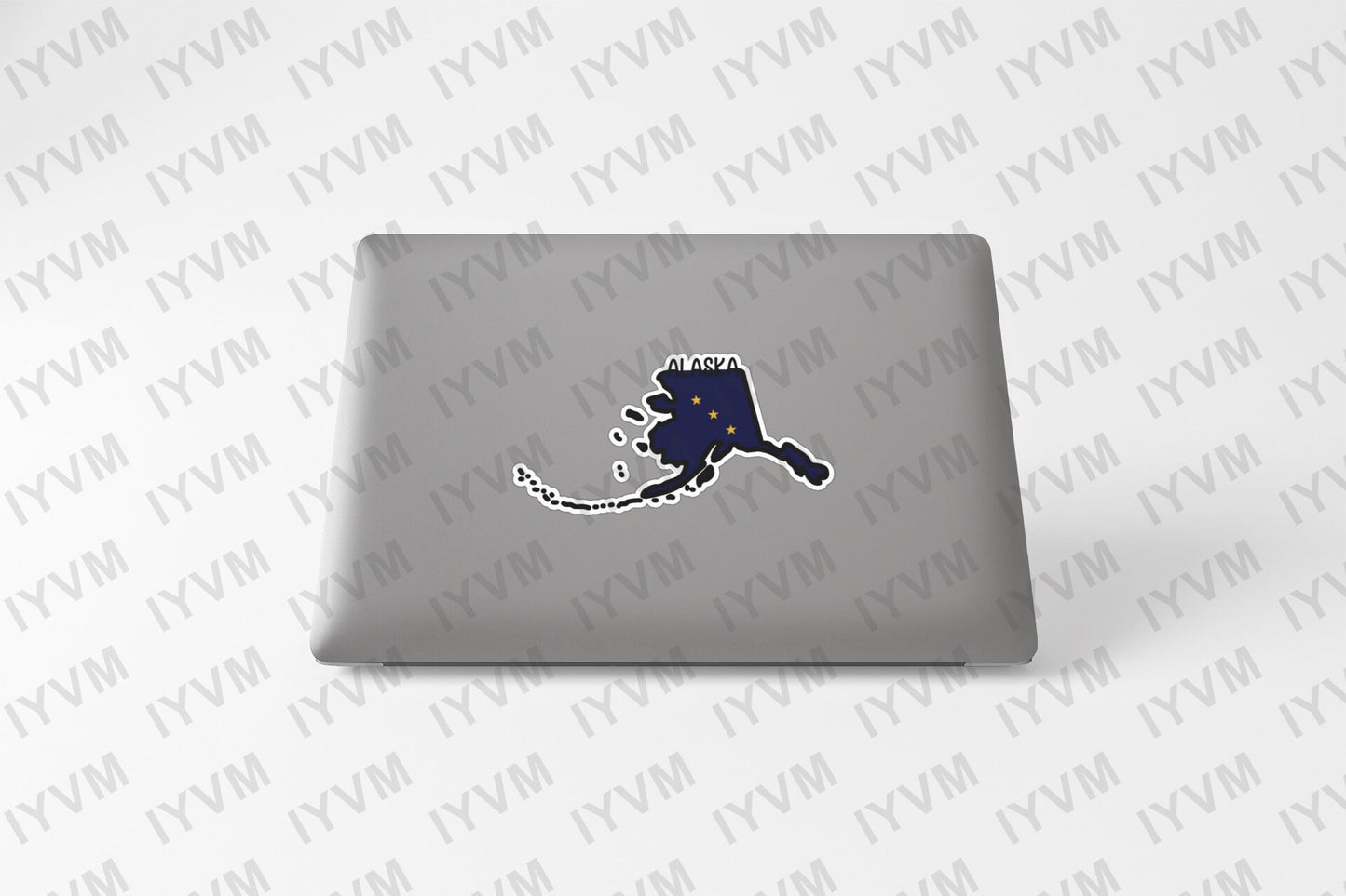 State of Alaska Map Flag Sticker Decal  USA Alaska State  Juneau  The Last Frontier