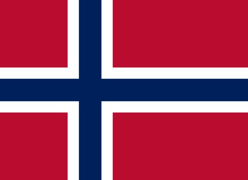 Norway Flag Iron On Heat Transfer Vinyl HTV / Norwegian / Kingdom of Norway / Oslo