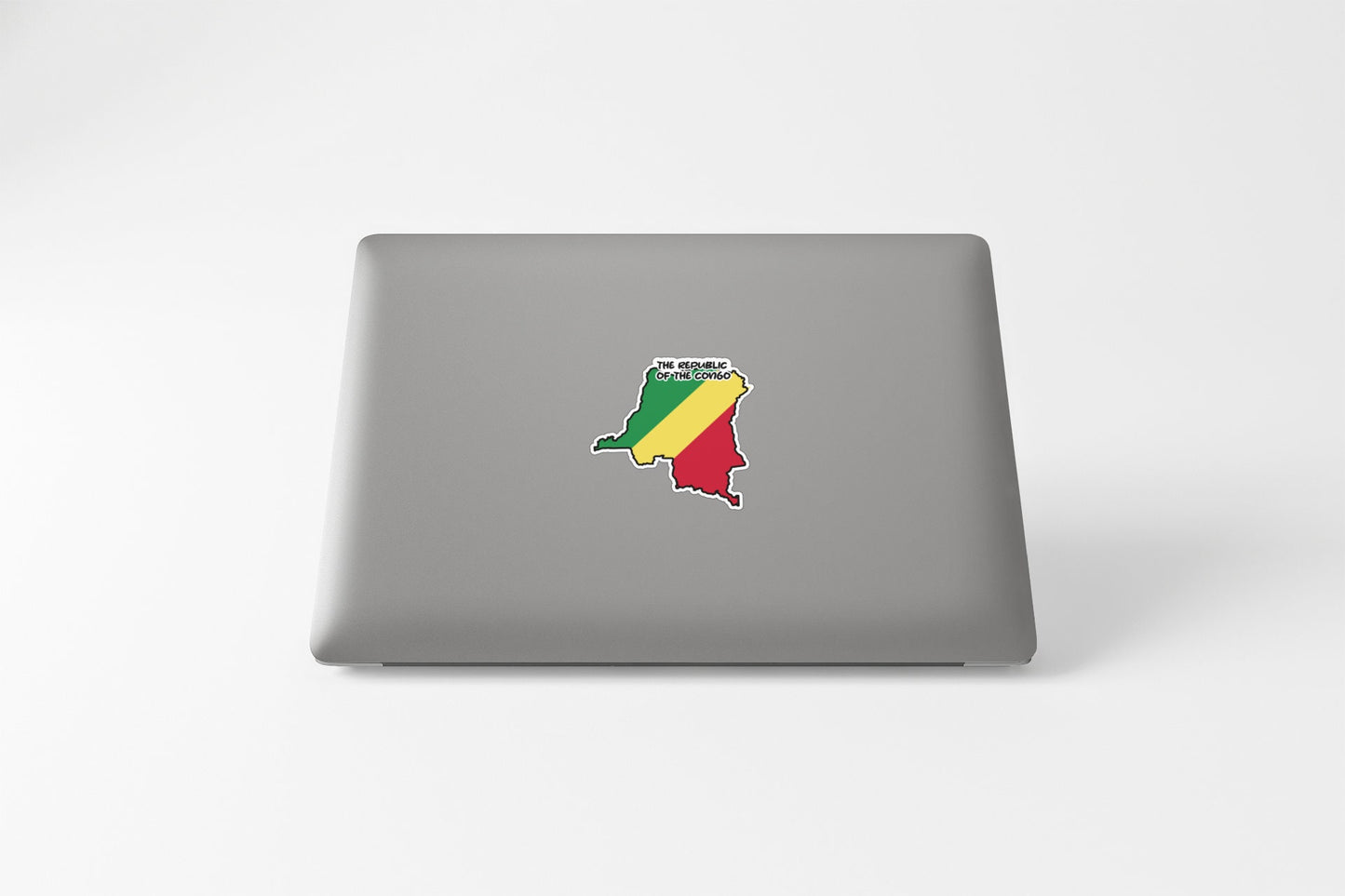 the Republic of the Congo Map Flag Sticker Decal