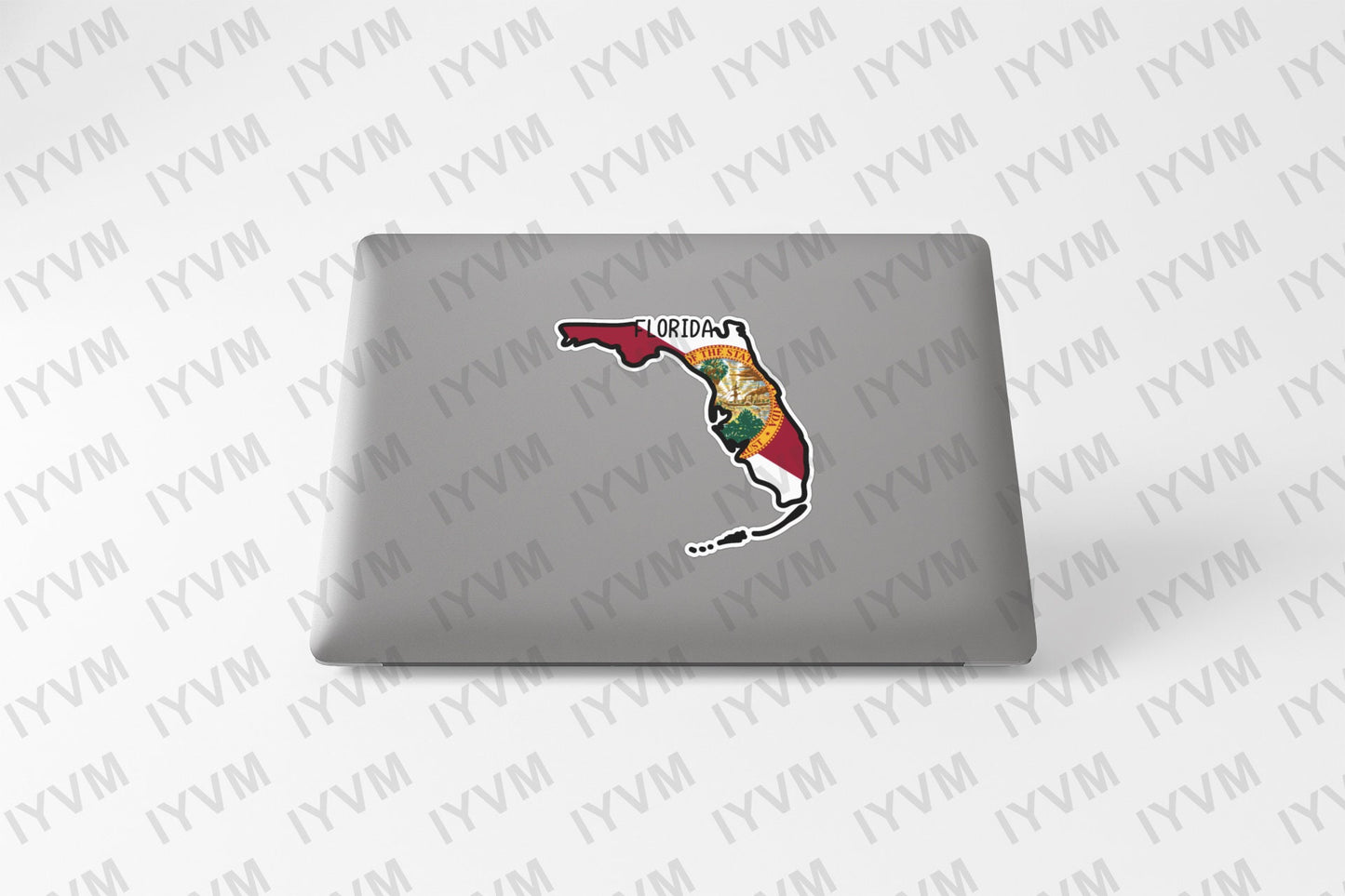 State of Florida Map Flag Sticker Decal  USA Florida State  Tallahassee  The Sunshine State  Alligator State  Everglade State