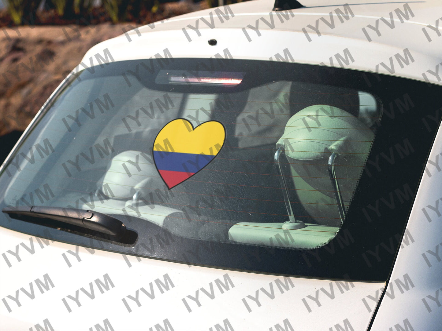 Colombia Flag Heart Sticker Decal / Republic of Colombia / Libertad y Orden / Bogotá / Colombian