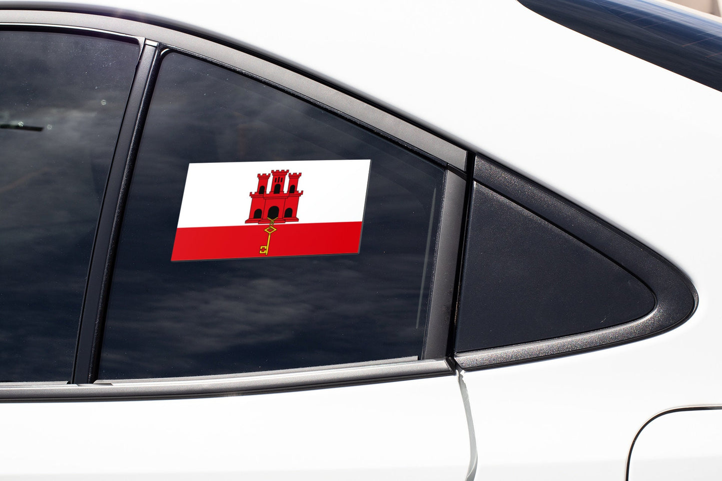 Gibraltar Flag Sticker Decal
