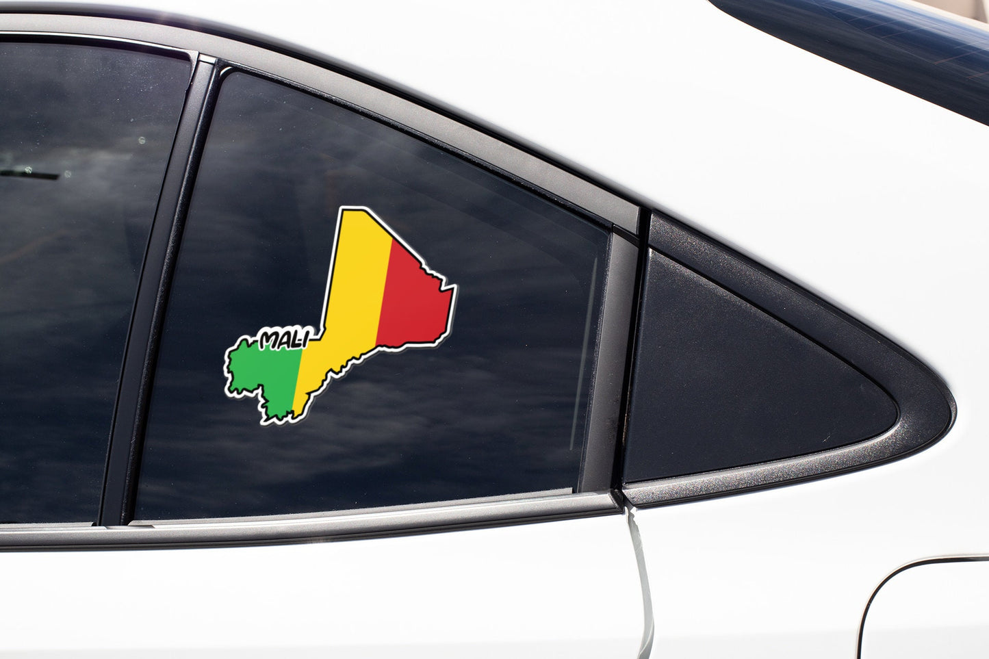 Mali Map Flag Sticker Decal