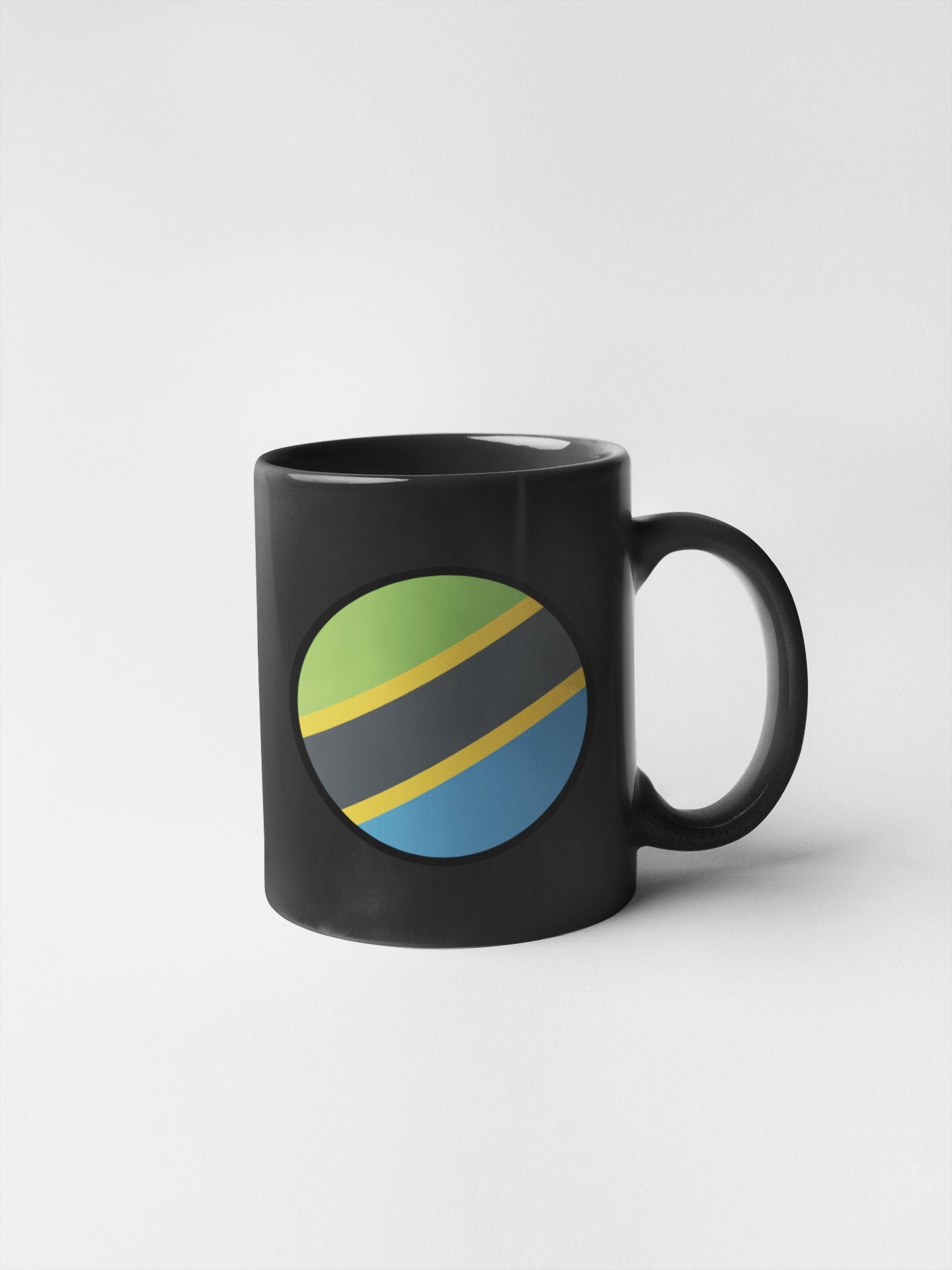 Tanzania Flag Circle Sticker Decal