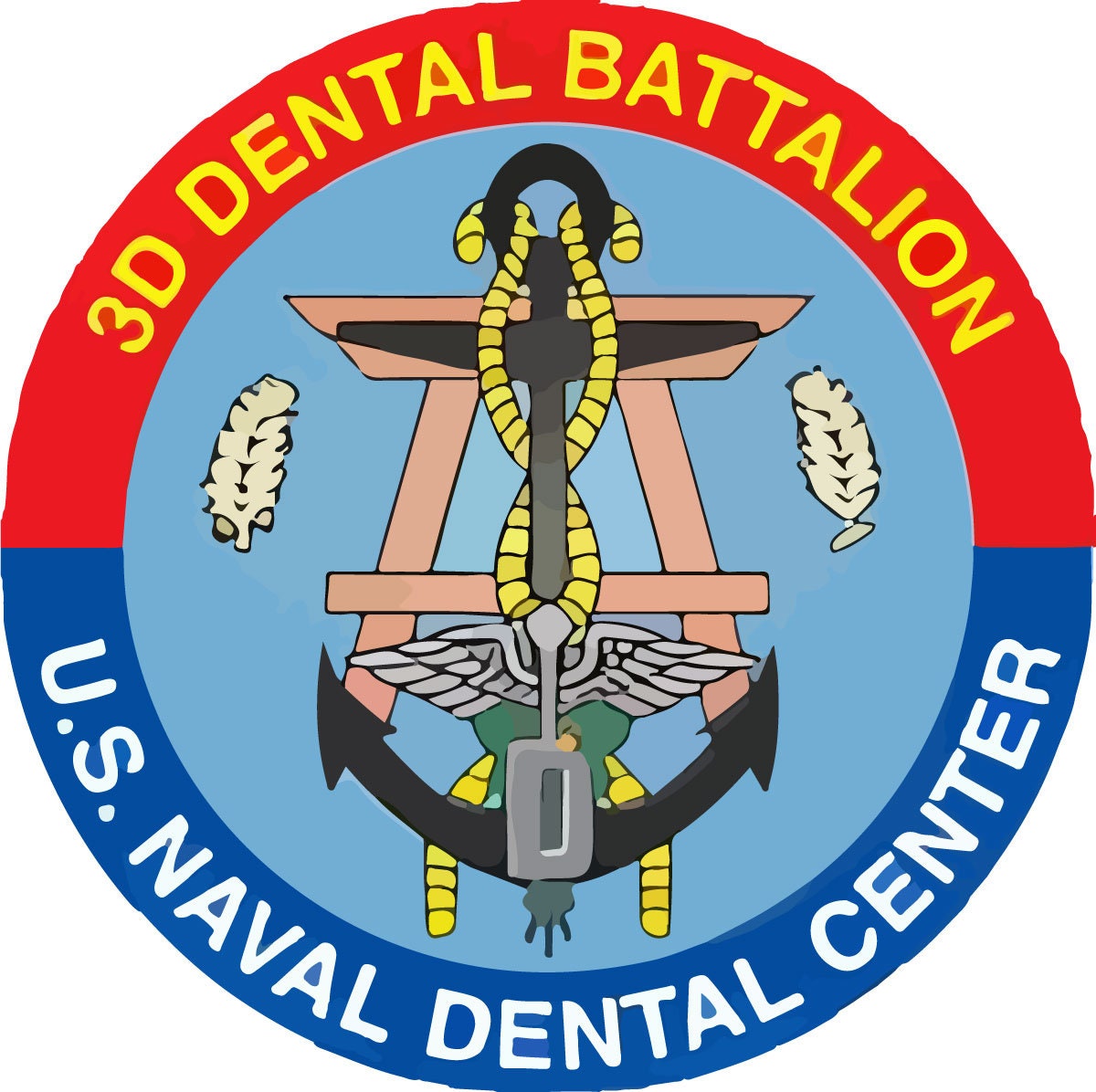 the u s naval dental center logo