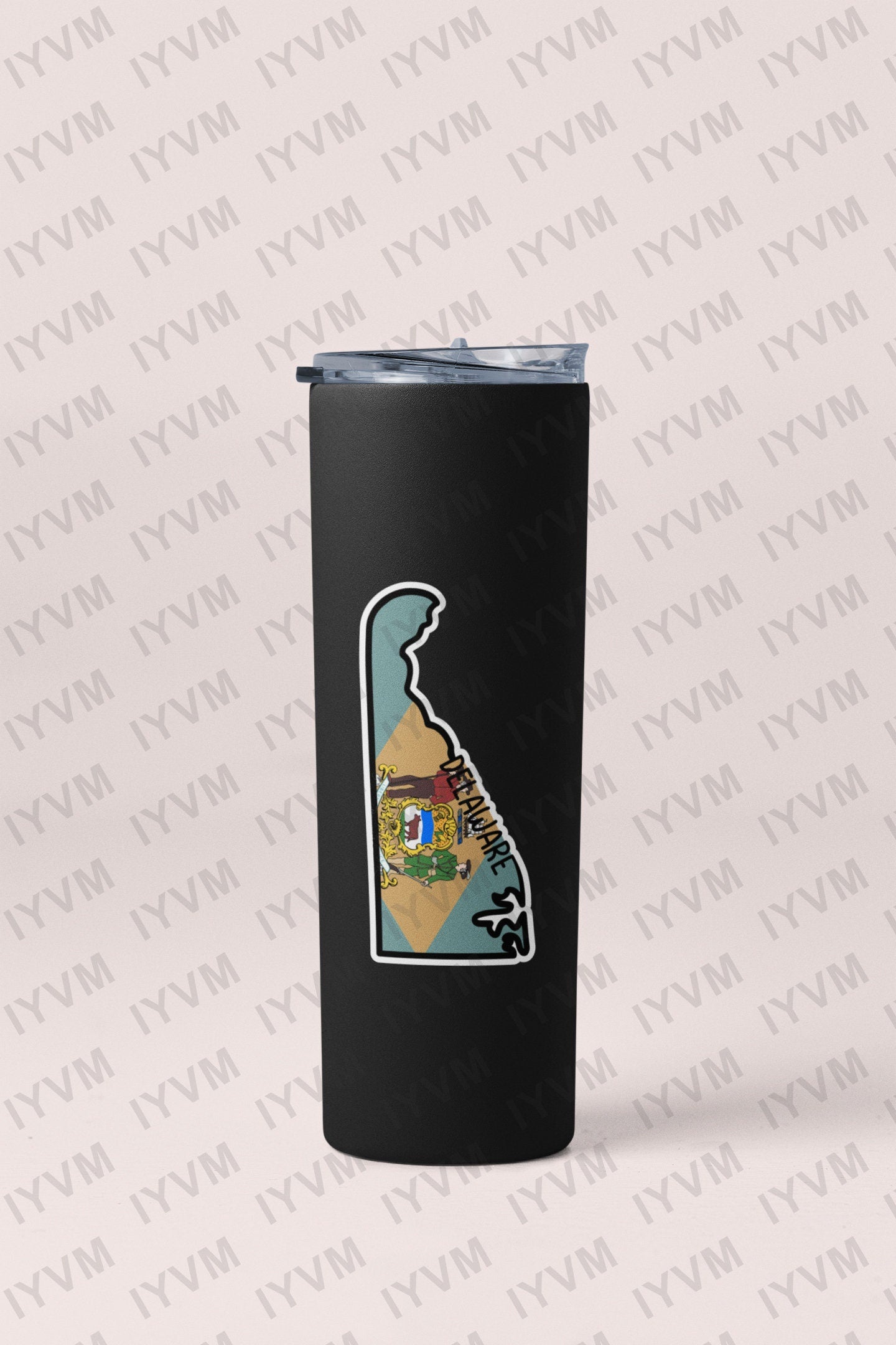 State of Delaware Map Flag Sticker Decal  USA Delaware State  Dover  The First State  Chemical Capital of the World  Corporate Capital
