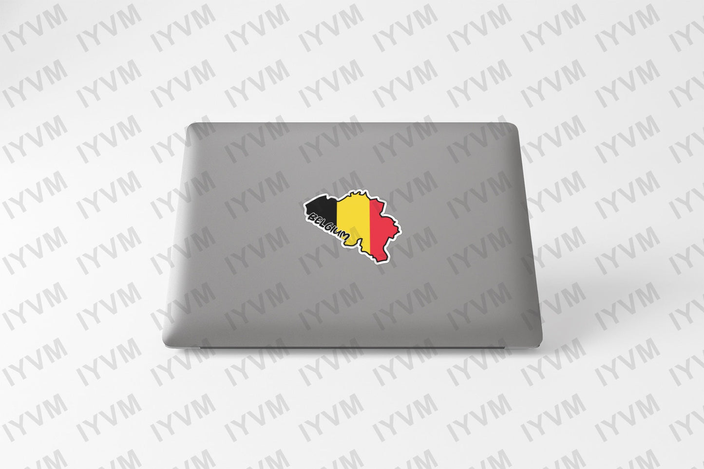 Belgium Map Flag Sticker Decal / Brussels / Eendracht maakt macht / L'union fait la force / Einigkeit macht stark / Belgian