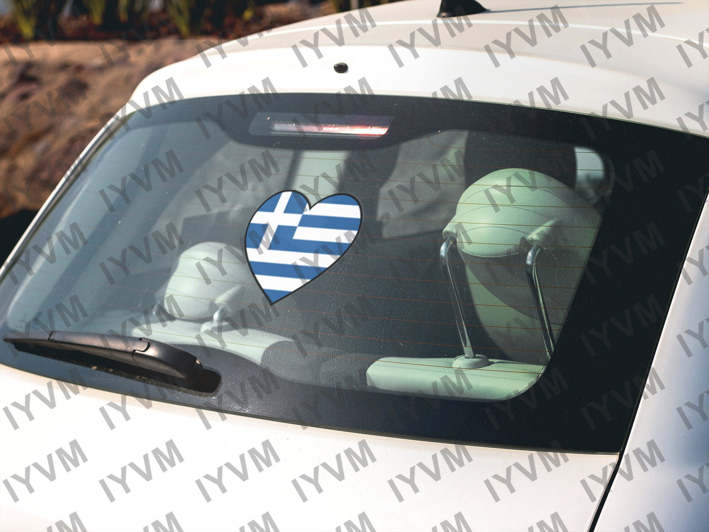 Greece Flag Sticker Decal / Hellenic Republic / Ελληνική Δημοκρατία / Ελευθερία ή Θάνατος Elefthería í Thánatos / Athens