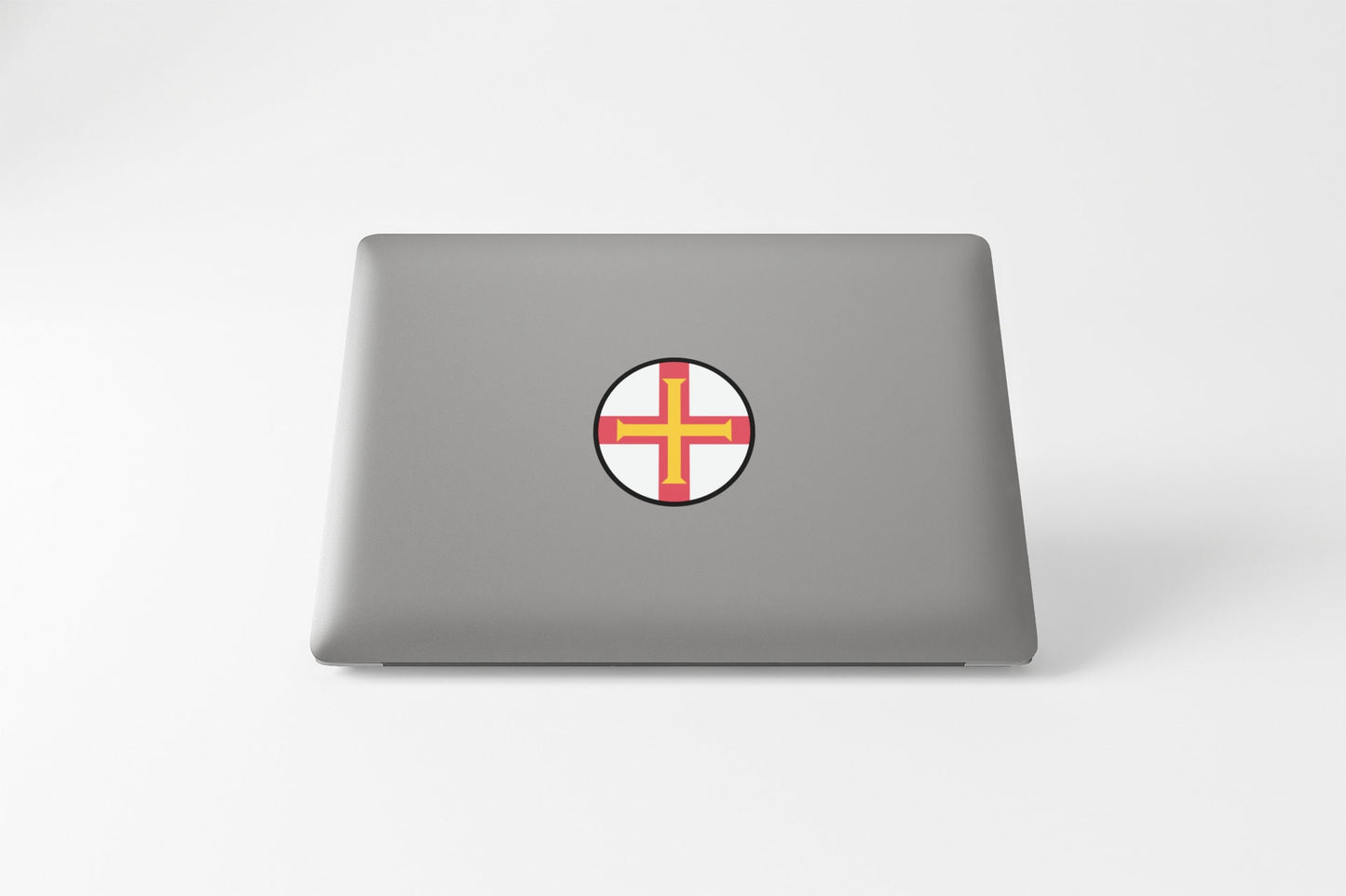 Guernsey Flag Circle Sticker Decal