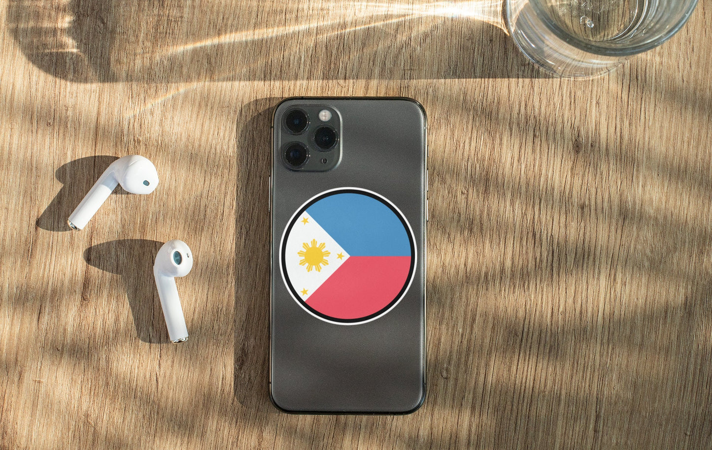 Philippines Flag Circle Sticker Decal
