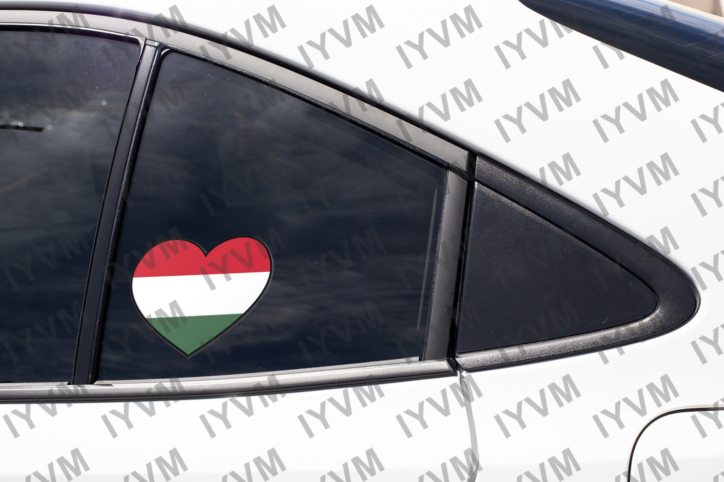 Hungary Flag Heart Sticker Decal / Magyarország / Budapest / Hungarian