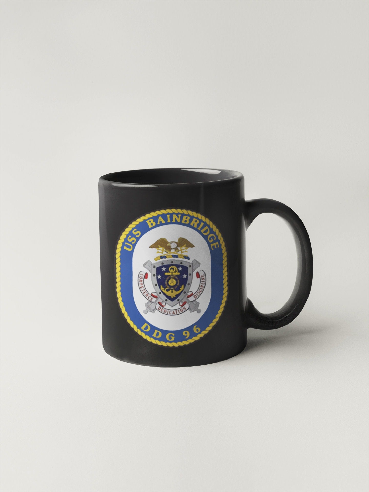 USS Bainbridge DDG-96 Badge Sticker Decal Arleigh Burke Class Destroyer Car Sticker Bumper Sticker for Car Emblem