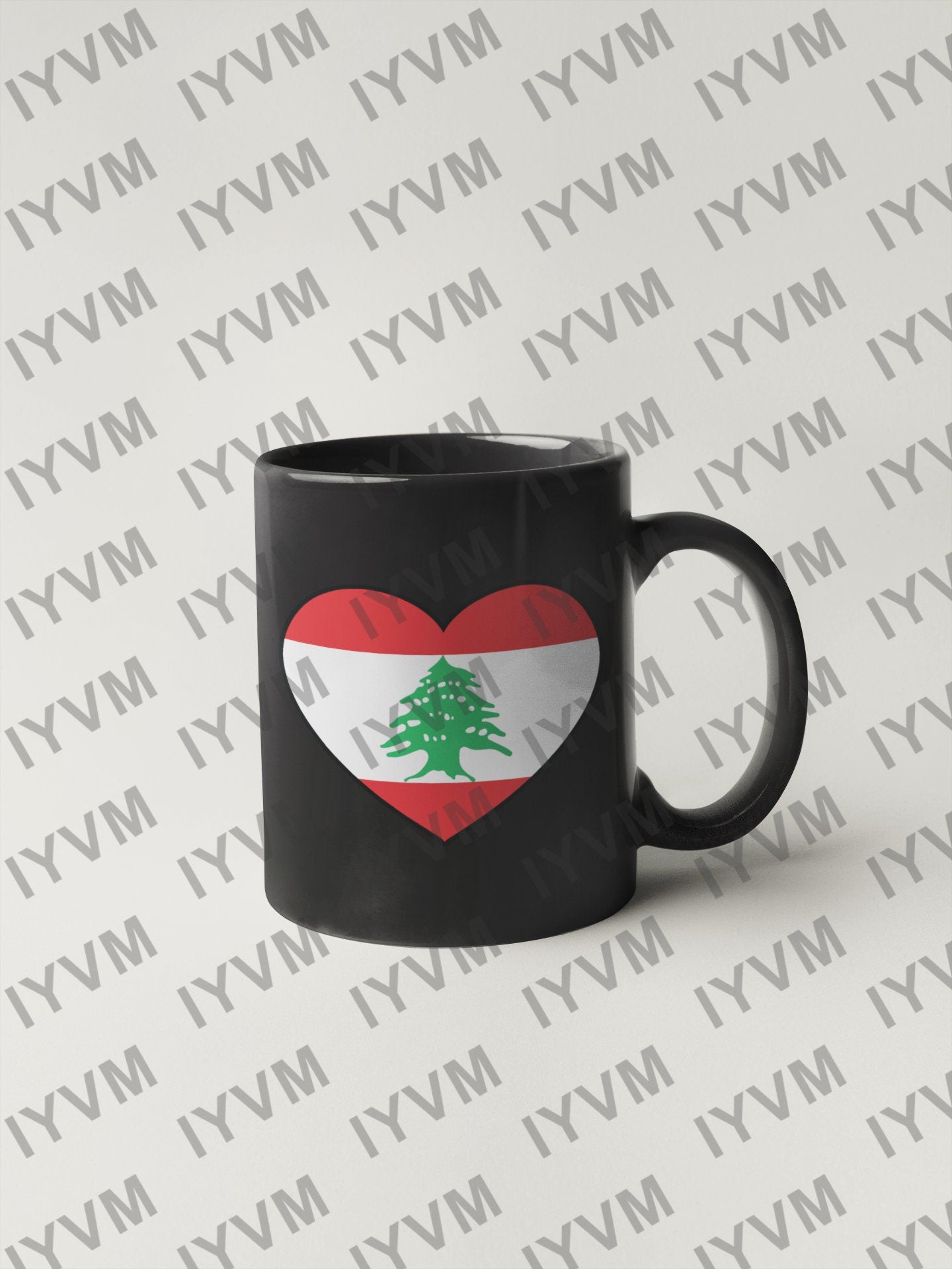 Lebanon Flag Heart Sticker Decal / Republic of Lebanon / Lebanese Republic / Beirut / Lebanese