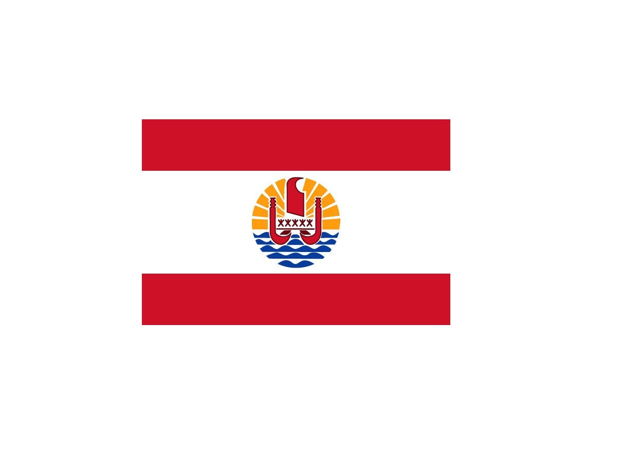 French Polynesia Flag Sticker Decal