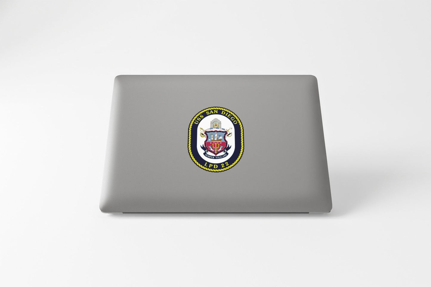 USS San Diego LPD-22 Badge Sticker Decal San Antonio Class Amphibious Transport Dock Car Sticker Bumper Sticker for Car Emblem