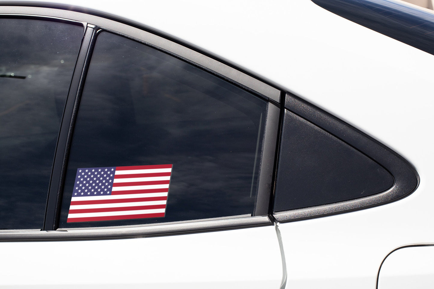 USA Flag Sticker Decal / United States of America / In God We Trust / Washington DC / American